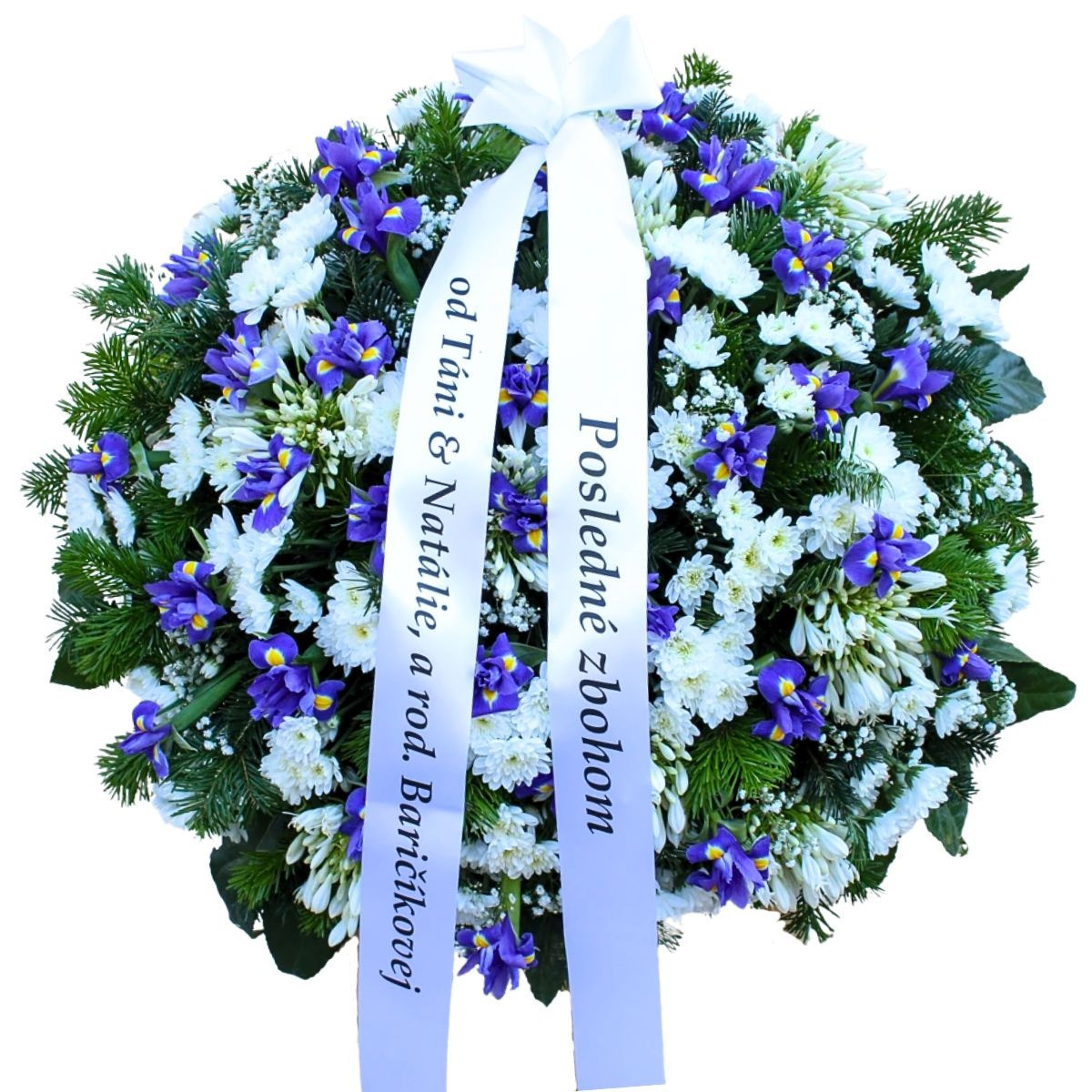 Smútočný veniec Iris